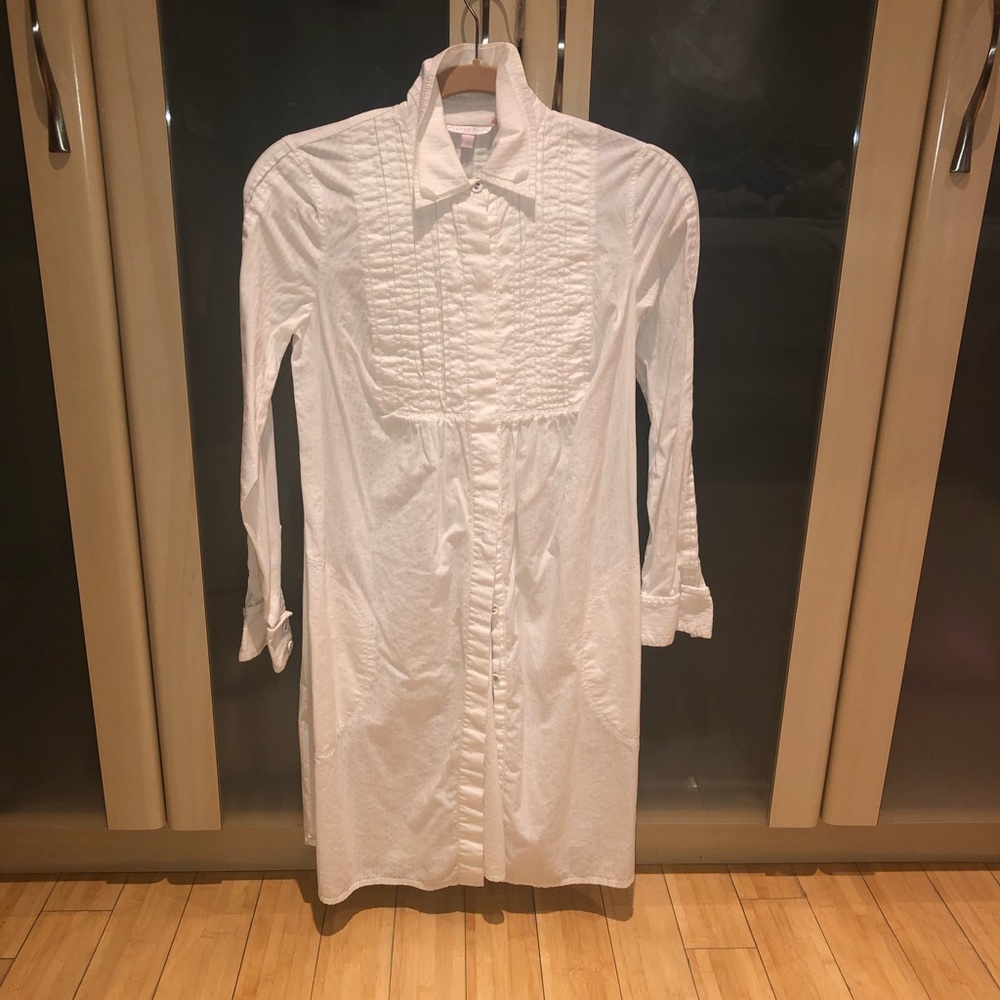 Rebecca Taylor White Shirt Dress Size 0